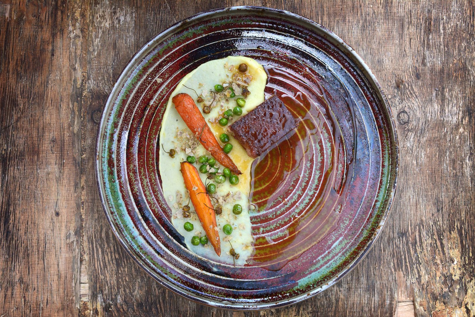 Hearth carrots, honey from the barn hives
